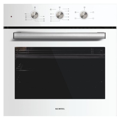 Kumtel Kristal Beyaz Cam Ankastre Set (DA6-830 Davlumbaz + KO-40 TAHDF Ocak + B66-SF2 Fırın)