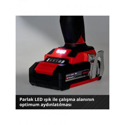 Einhell Tp-Cd 18/50 Li i Bl Kömürsüz Akülü Darbeli Matkap - 18V 2AH Çift Akülü Set