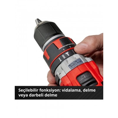 Einhell Tp-Cd 18/50 Li i Bl Kömürsüz Akülü Darbeli Matkap - 18V 2AH Çift Akülü Set
