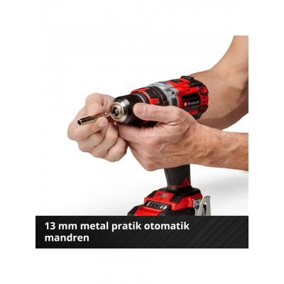 Einhell Tp-Cd 18/50 Li i Bl Kömürsüz Akülü Darbeli Matkap - 18V 2AH Çift Akülü Set