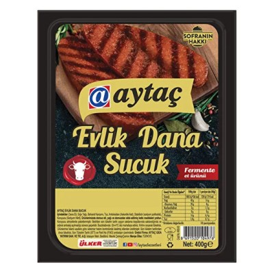 Aytaç Dana Evlik Sucuk Fermente 400 G