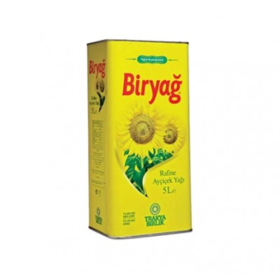 Biryağ Ayçiçek Yağı Teneke 5 L