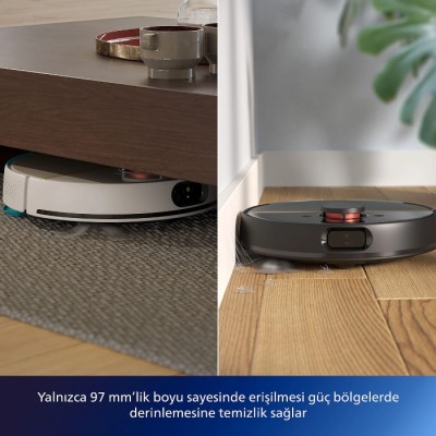 PHILIPS XU7100/02 Homerun 7000 Serisi Aqua İstasyonlu Robot Süpürge Beyaz