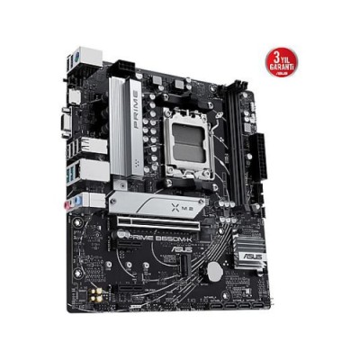 ASUS Prime B650M-K AMD B650 AM5 DDR5 6400 DP VGA 2x M2 USB3.2 Aura RGB 2.5Gbit LAN mATX 96GB a KA Anakart