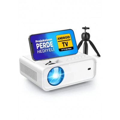 Vankyo Sunspark 500w Android Tv 1080p Destekli Projeksiyon Cihazı 5g Wi-fi 5.1 Bluetooth 240 Inç Yansıtma