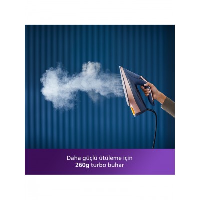 PHILIPS Azur DST8050/20 Buharlı Ütü Mavi