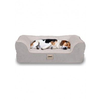 Jungolica Pet Products Sezar, Visco Süngerli,%100 Su Geçirmez, Kolay Temizlenen, Çıkarılabilir Kılıflı, Kedi ve Köpek Yatağı