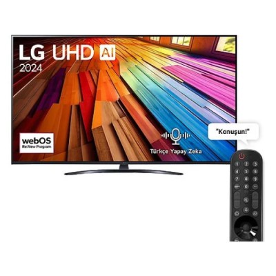 LG 55UT81 55 inç 139 Ekran 4K Smart AI Sihirli Kumanda HDR10 webOS24 UHD TV