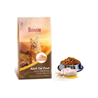 Bonnie Tavuklu Yetişkin Kedi Maması 10 Kg