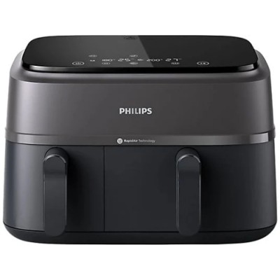 PHILIPS NA350/00 3000 Serisi Çift Hazneli Airfryer Siyah