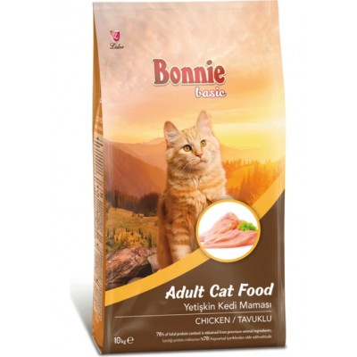 Bonnie Tavuklu Yetişkin Kedi Maması 10 Kg