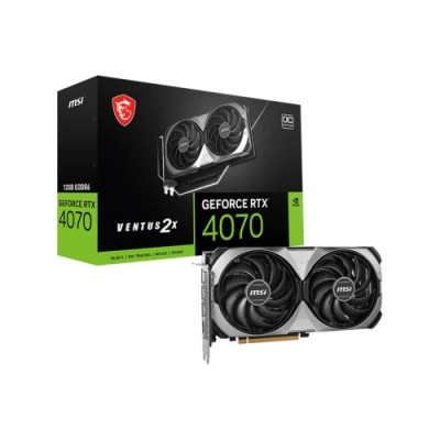 MSI GeForce RTX 4070 VENTUS 2X E1 12GB OC GDDR6X 192Bit DLSS 3 Ekran Kartı