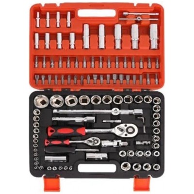NewStar 108 Pcs Crv Çeliği Profesyonel Parlak Lokma Takımı 1/2-1/4 (108 Parça)