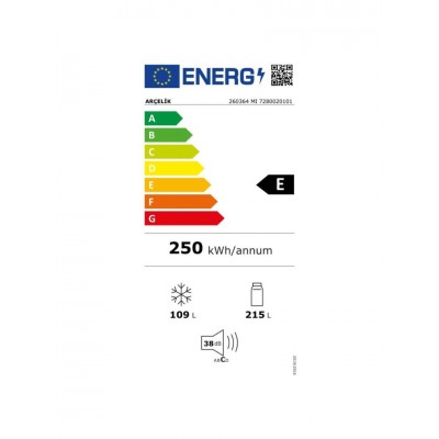 Arçelik 260364 MB 324 Lt No Frost Buzdolabı