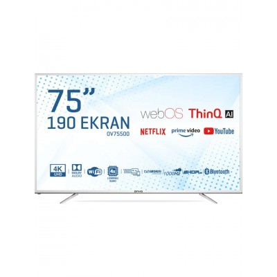 Onvo OV75500 75" 190 Ekran Uydu Alıcılı 4K Ultra HD Smart LED TV