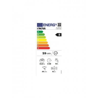 Altus Al 445 Nıx 5 Programlı Inox Bulaşık Makinesi & 10123 D 10 kg 1200 Devir Çamaşır Makinesi ve Alk 471 Xı 514 Lt No Frost Buzdolabı