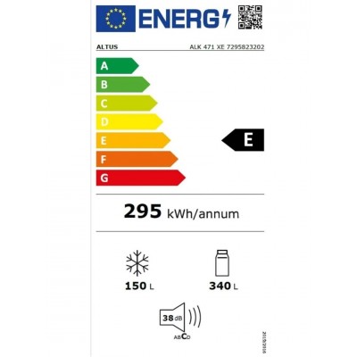 Altus ALK 471 XE 490 Lt E Enerji Sınıfı 514 lt No Frost Buzdolabı