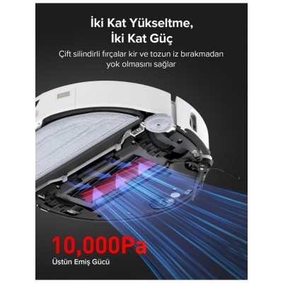 Roborock S8 Maxv Ultra Akıllı Robot Süpürge Beyaz