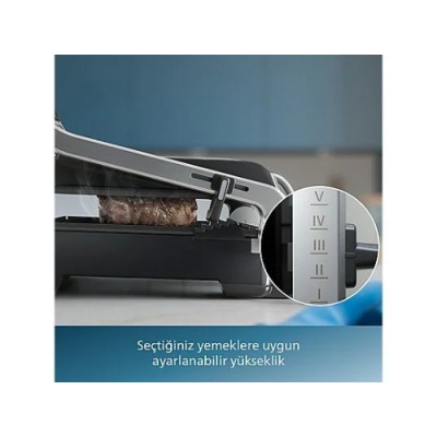 PHILIPS HD6301/90 5000 Serisi Izgara ve Tost Makinesi Inox
