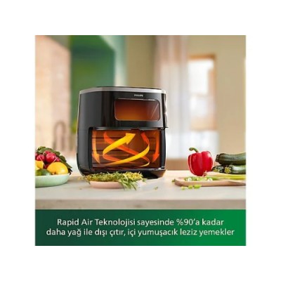 PHILIPS HD9257/80 3000 Serisi Airfryer XL Siyah