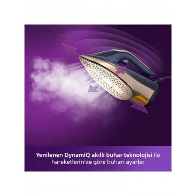PHILIPS Azur DST8050/20 Buharlı Ütü Mavi