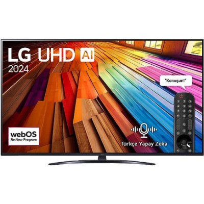 LG 55UT81 55 inç 139 Ekran 4K Smart AI Sihirli Kumanda HDR10 webOS24 UHD TV